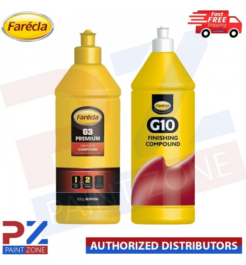 G3 Farecla Premium 500g G3P506 + G10 Advanced Finishing Compound Car Kit 500ml